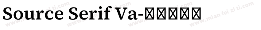 Source Serif Va字体转换